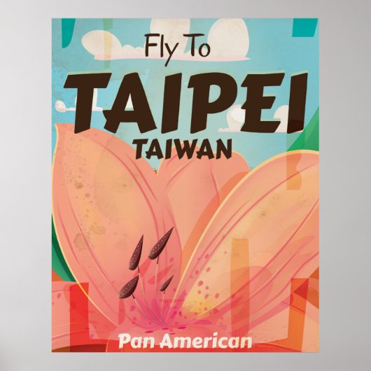 Taipei, Taiwan  Poster van vakantie (Voorkant)