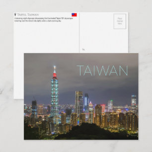 Taipei, Taiwan Reisansichtkaart Briefkaart