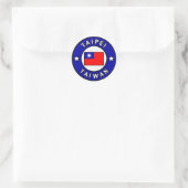 Taipei Taiwan Ronde Sticker (Tas)
