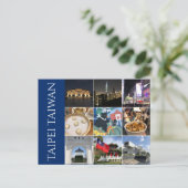 taipei taiwan scènes briefkaart (Staand voorkant)