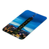 Taipei, Taiwan skyline 's nachts Magneet (Linkerzijde)