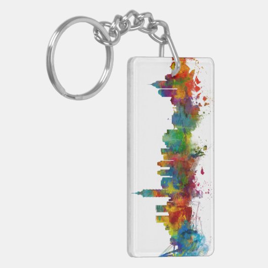 Taipei Taiwan Skyline Sleutelhanger (Voorkant Links)