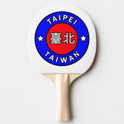 Taipei Taiwan Tafeltennisbatje (Voorkant)