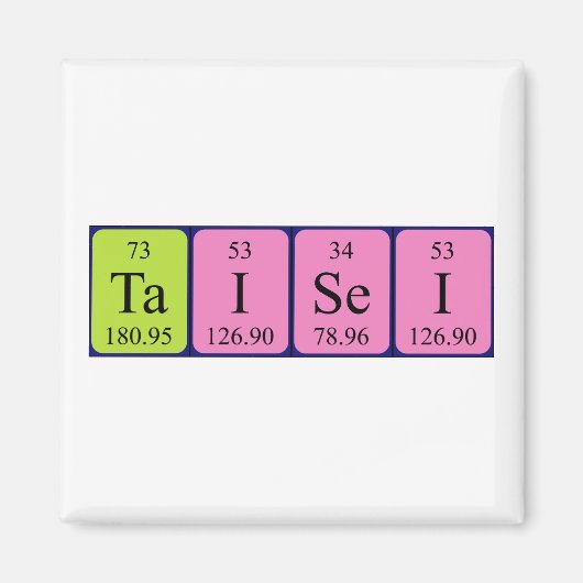 Taisei periodieke lijstnaam magnet (Voorkant)