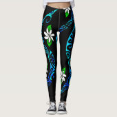 TAITIARE (blauw) Leggings (Voorkant)