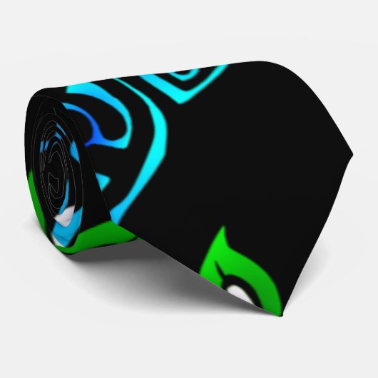 TAITIARE (blauw) Stropdas (Opgerold)