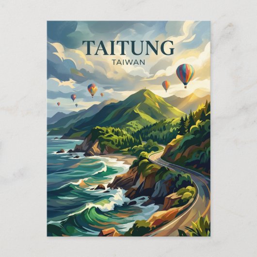 Taitung City Taiwan Briefkaart (Voorkant)