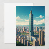 Taiwan 101 feestdagenkaart (Voorkant / Achterkant)