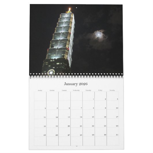 Taiwan 2025 kalender (Jan 2026)