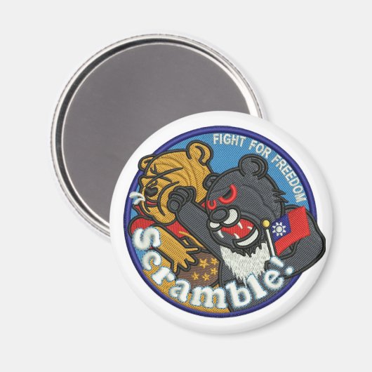 Taiwan Air Force Scramble Patch Magnet (Voorkant / Achterkant)