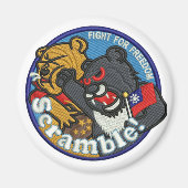 Taiwan Air Force Scramble Patch Magnet (Voorkant)