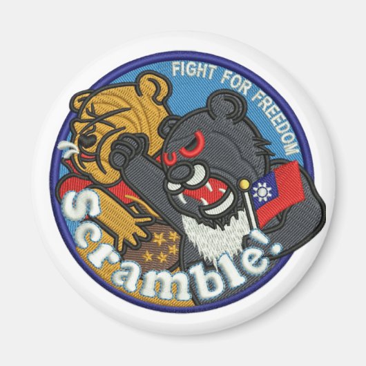 Taiwan Air Force Scramble Patch Magnet (Voorkant)