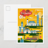 Taiwan Art Travel Illustration Briefkaart (Voorkant / Achterkant)