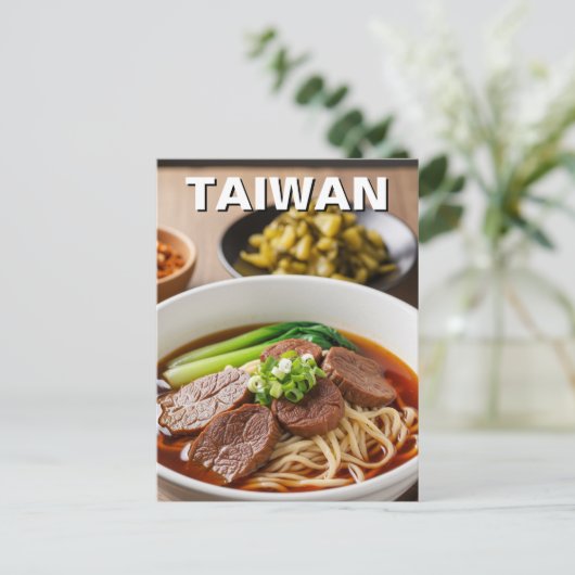 Taiwan Beef Noodle Soup Briefkaart (Staand voorkant)