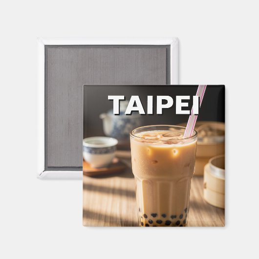 Taiwan Boba Bubble Tea Magneet (Voorkant / Achterkant)