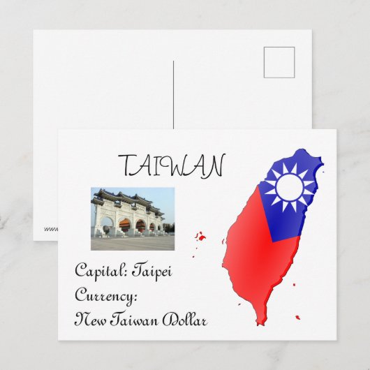 Taiwan Briefkaart (Voorkant / Achterkant)