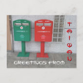 Taiwan Brievenbussen Postbussen Groeten Briefkaart (Voorkant)