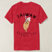 Taiwan Bubble Tea Funny Bubble Tea Taiwan Map BOBA T-shirt (Design voorkant)