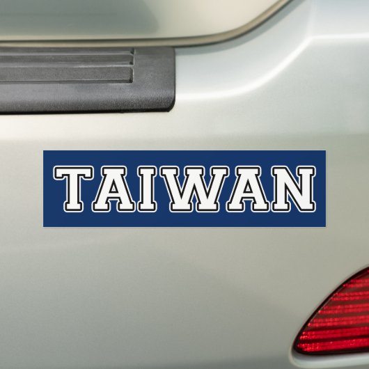 Taiwan Bumpersticker (Op auto)