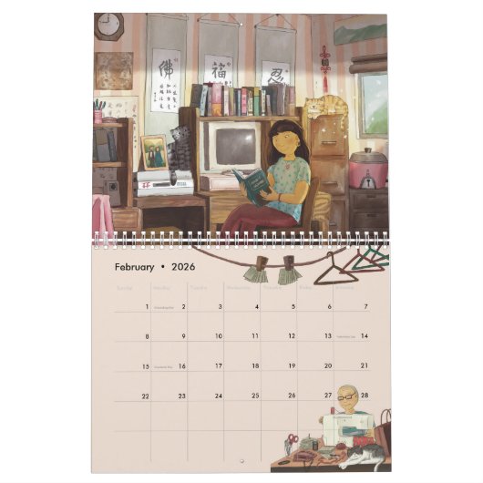 Taiwan Calendar Kalender (Feb 2026)