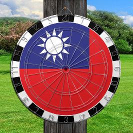 Taiwan Dartboard, spelbord, Taiwanese vlag Dartbord