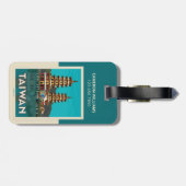 Taiwan | Draak- en tijgerpagodes Bagagelabel (Achterkant horizontaal)