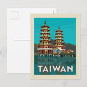 Taiwan | Draak- en tijgerpagodes Briefkaart (Voorkant / Achterkant)