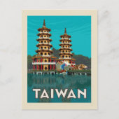 Taiwan | Draak- en tijgerpagodes Briefkaart (Voorkant)