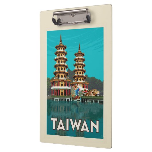 Taiwan | Draak- en tijgerpagodes Klembord (Links)