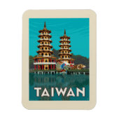 Taiwan | Draak- en tijgerpagodes Magneet (Verticaal)
