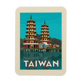 Taiwan | Draak- en tijgerpagodes Magneet