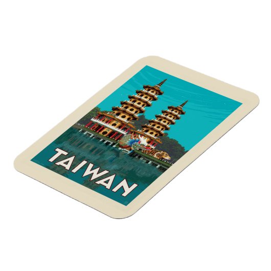 Taiwan | Draak- en tijgerpagodes Magneet (Linkerzijde)