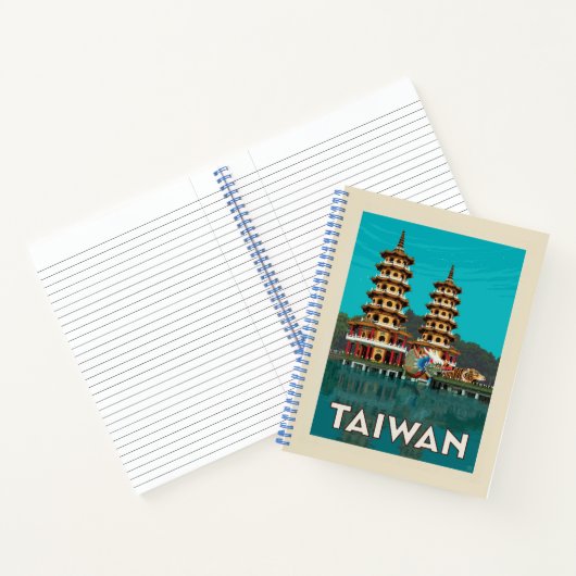 Taiwan | Draak- en tijgerpagodes Notitieboek (Binnen)