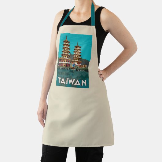 Taiwan | Draak- en tijgerpagodes Schort (Insitu)