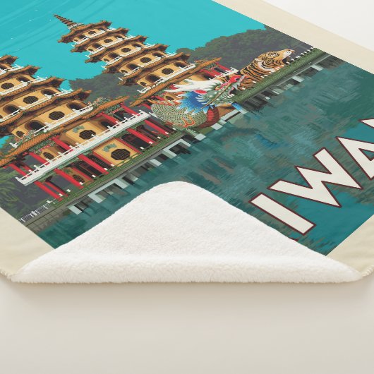 Taiwan | Draak- en tijgerpagodes Sherpa Deken (3/4)