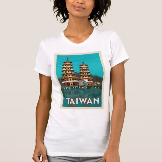 Taiwan | Draak- en tijgerpagodes T-shirt (Voorkant)