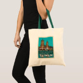 Taiwan | Draak- en tijgerpagodes Tote Bag (Voorkant (product))