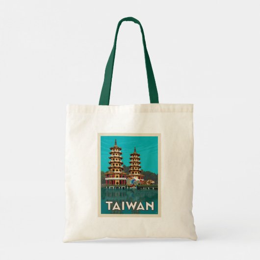 Taiwan | Draak- en tijgerpagodes Tote Bag (Achterkant)