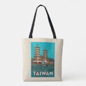 Taiwan | Draak- en tijgerpagodes Tote Bag (Achterkant)