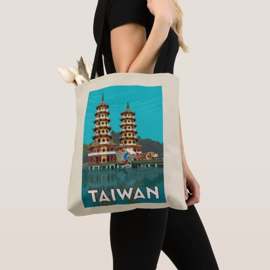 Taiwan | Draak- en tijgerpagodes Tote Bag (Dichtbij)
