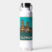 Taiwan | Draak- en tijgerpagodes Waterfles (Voorkant)