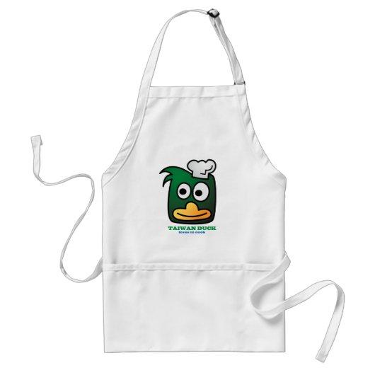 Taiwan Duck Cooking Apron Standaard Schort (Voorkant)