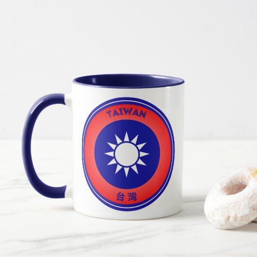 Taiwan Erfgoed Embleem Mok (Met donut)