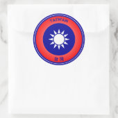 Taiwan Erfgoed Embleem Ronde Sticker (Tas)