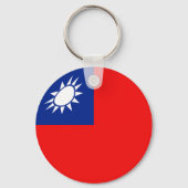 Taiwan Fisheye Flag Sleutelhanger (Voorkant)