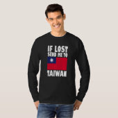 Taiwan Flag Design  If lost send me to Taiwan Prem T-shirt (Voorkant volledig)