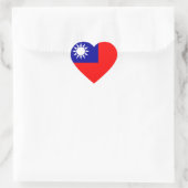 Taiwan Flag Heart Sticker (Tas)