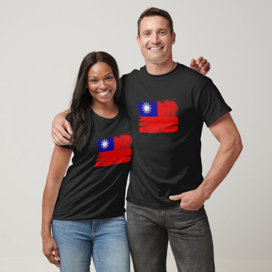 Taiwan Flag Pride Friendship Proud Peace  R T-shirt (Unisex)