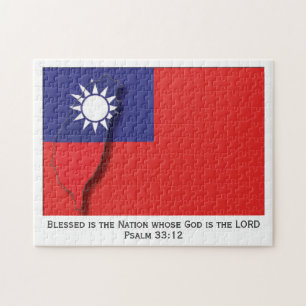 TAIWAN FLAG ROC   Gezegende natie   Taiwanees Legpuzzel