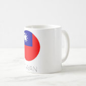 Taiwan Flag Travel Mug Koffiemok (Voorkant rechts)